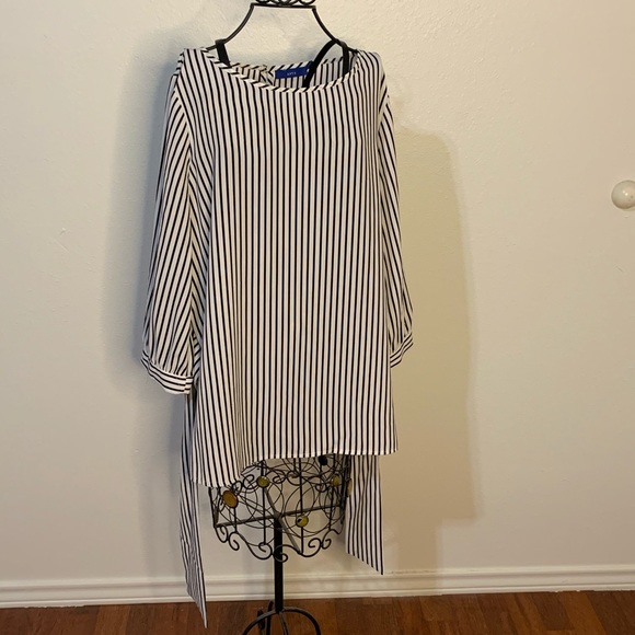Apt 9 tie front boatneck blouse size s. - Picture 3 of 10